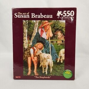 New Sealed 2015 The Art Of Susan Brabeau "The Shepherds"‎ Puzzle 550 Pc 18x24